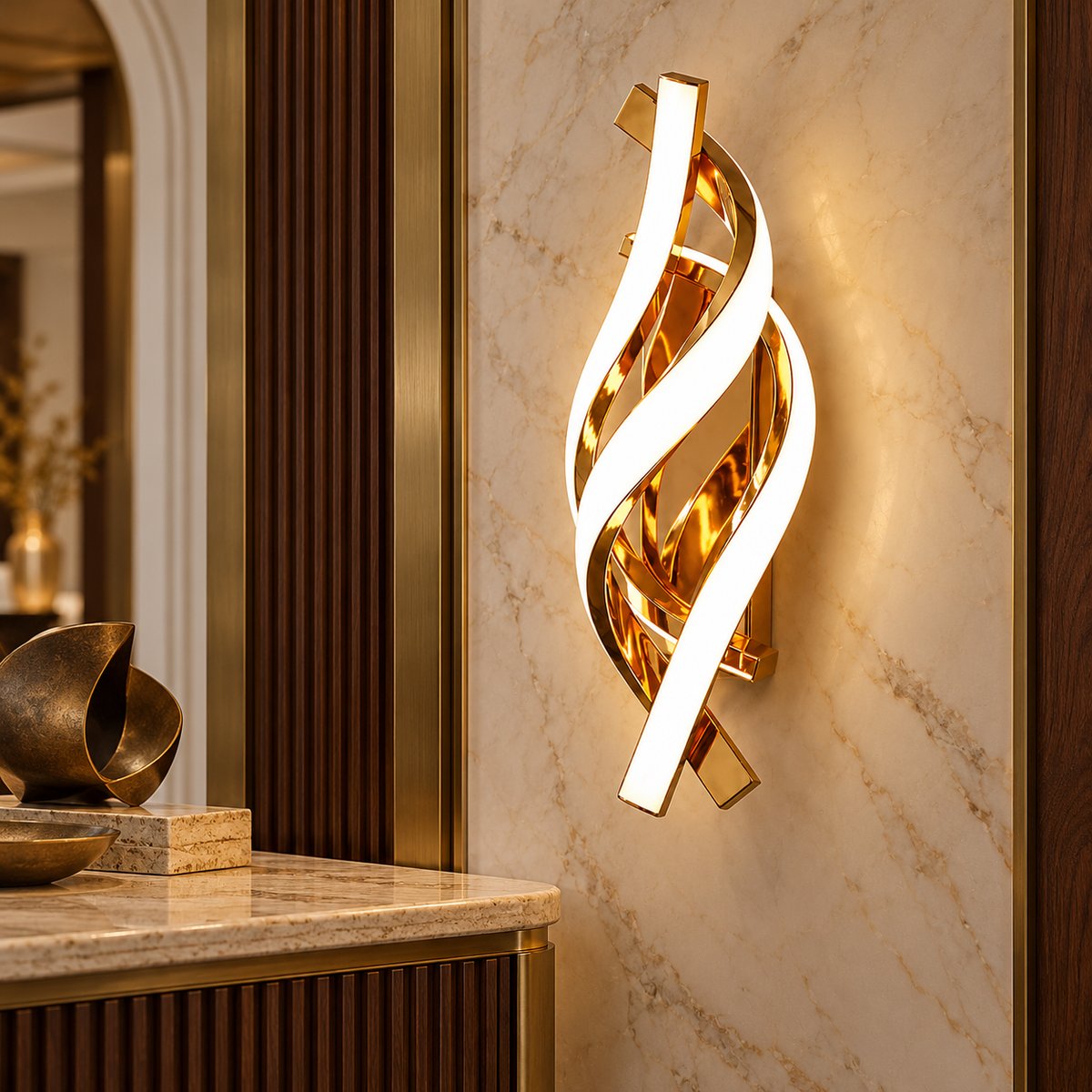 Aplica LED MARY GOLDEN Gloss Echivalent 100W