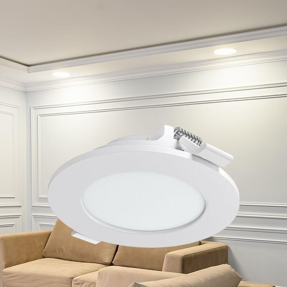 Spot LED 3W Slim Rotund Alb / ⌀85mm / Incastrabil IP40