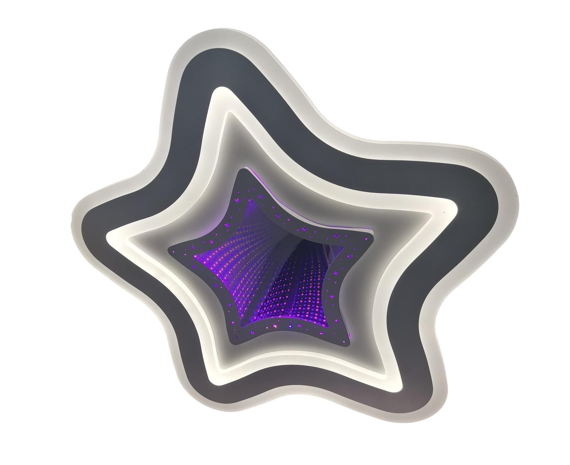 Lustra LED 180W STAR RGB 3D Telecomanda