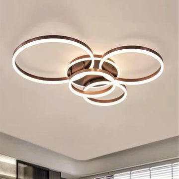 Lustra LED 360W CIRCLE BROWN Luxury Telecomanda